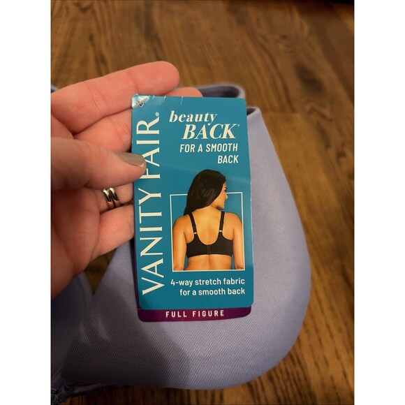 Women's Beauty Back Smoothing Bra Vanity Fair Blue 44D NEW NWT - Picture 3 of 5